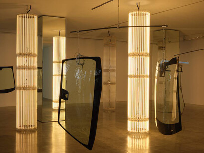 Cerith Wyn Evans.... in light of the visible, exhibition view. Courtesy of MCA