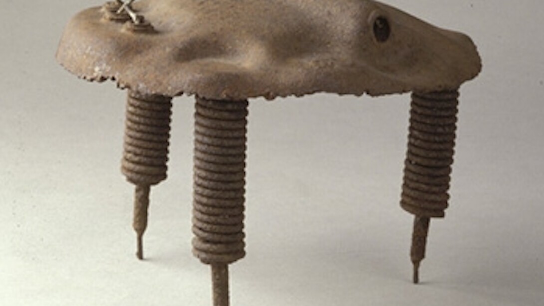 Monister, Richard Stankiewicz, 1954, steel and found objects, 7 7/8 x 10 x 10 inches, American, 1922–1983. Purchase with funds provided by the Christian A. Johnson Memorial Fund, the Walter Cerf Art Fund, and the Memorial Art Fund.