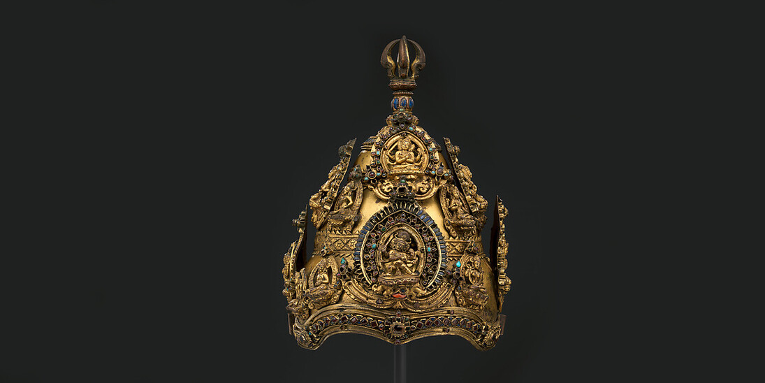Crowns of the Vajra Masters. Courtesy of MET 