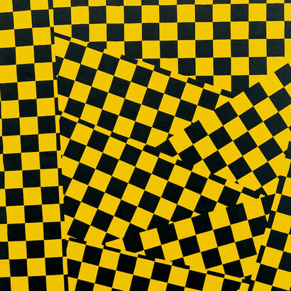 Mario Nigro, Scacchi, 1952, Olio su tela, 146x116 cm. Courtesy A arte Invernizzi, Milano