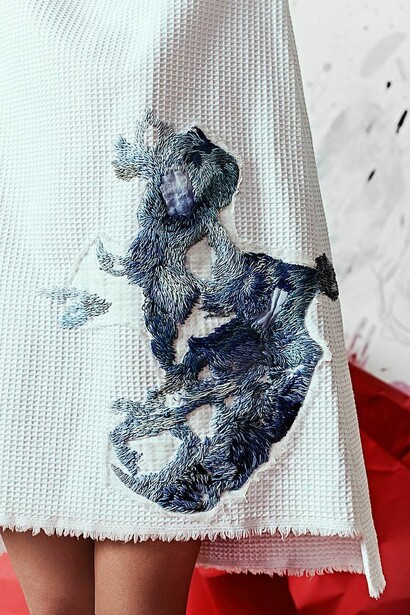 Lisa Smirnova. Detalle de un modelo de la colección "Artist at home"