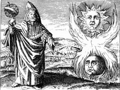 Representación de Hermes Trismegisto