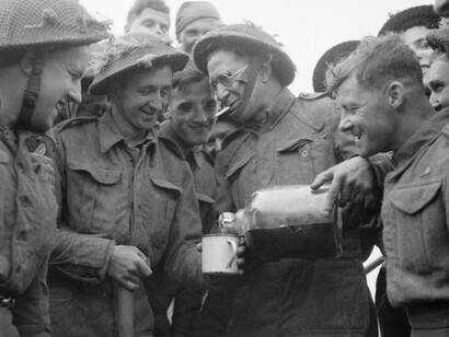 Truppe britanniche durante l'invasione della Normandia