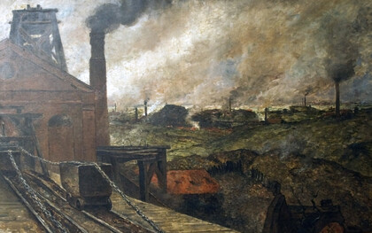 Constantin Meunier (1831-1905), «Black Country – Borinage», finales del siglo XIX, óleo sobre lienzo. Museos Reales de Bellas Artes de Bélgica