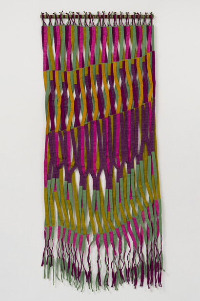 Olga de Amaral, Cintas entrelazadas. Courtesy of National Gallery of Canada