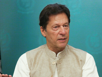 Founder and leader of Pakistan Tehreek-e-Insaf (PTI), Imran Khan, previous Prime Minister of Pakistan