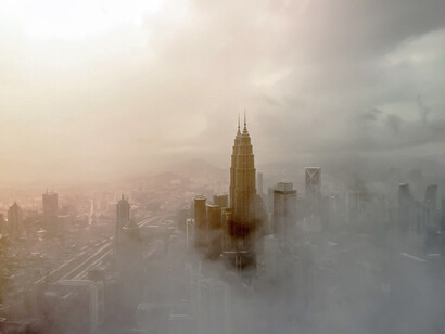 Benzene, a colorless, sweet-smelling chemical in car exhaust fumes