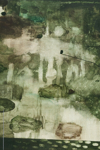 Mirko Baricchi, Selva #15, 2018, acrilici su tela, cm 40x30, courtesy Cardelli & Fontana
