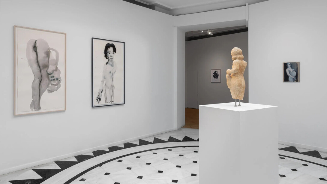 Marlene Dumas, Cycladic blues, installation shot. Courtesy of the Museum of Cycladic Art. Photo by Paris Tavitian © Museum of Cycladic Art