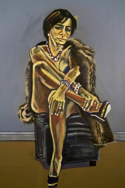 Anna Navasardian, Lilit VII, Acrylic on Canvas, 66 x 42 x 1.5 inches | 168 x 107 x 4 cm