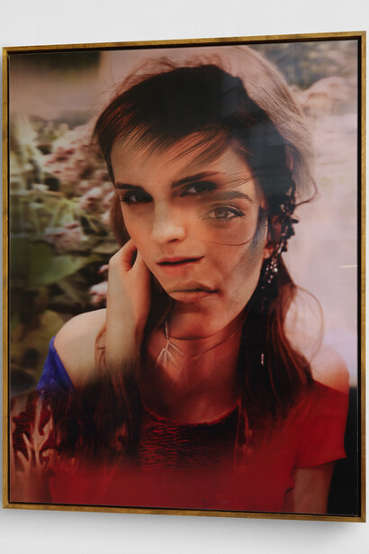 Emma (3 Colors), 2017, Lenticular print, framed, 208.5 x 156.5 x 8 cm / 82.125 x 61.625 x 3.125 in. Courtesy of Gallleriapiù 