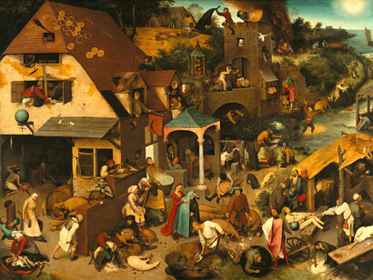 Pieter Brueghel el Viejo; Proverbios neerlandeses, 1559 
