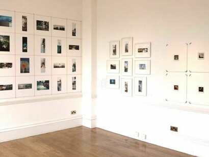 Installation View, from left: omote-gami; Double Exposure Photography; Polaroid Diary