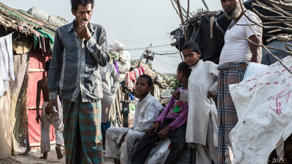 People of Rohingya community living in one of the Camp at New Delhi