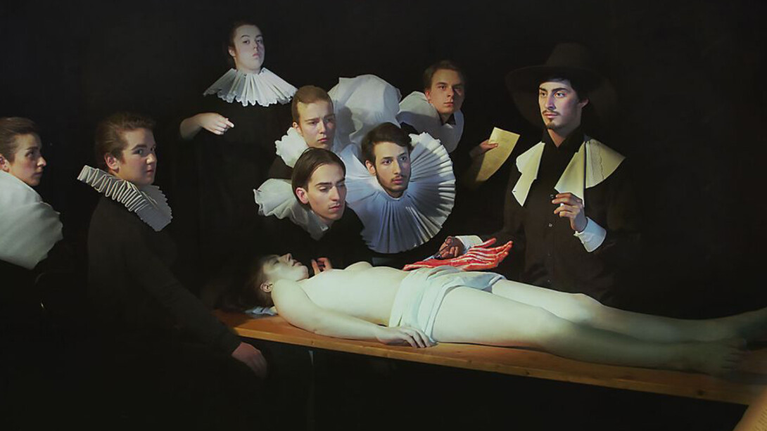 Works of art interpreted by the students. Courtesy of National Gallery of Slovenia