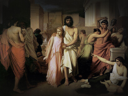 Edipo logró descifrar el misterio, dando de este modo muerte a la esfinge y proclamándose Rey de Tebas