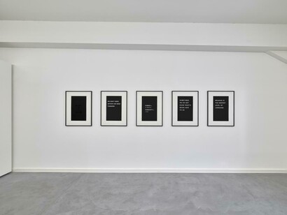 Various artists, Words, exhibition view. Courtesy of Edition VFO