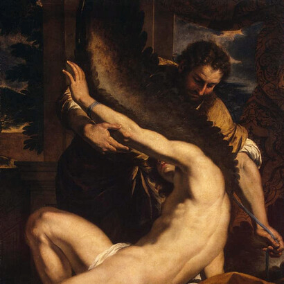 Charles Le Brun, Dédalo e Ícaro (detalle)