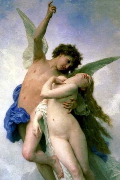 William-Adolphe Bouguereau, "Amore e Psiche", 1889, Tasmanian Museum and Art Gallery, Tasmania