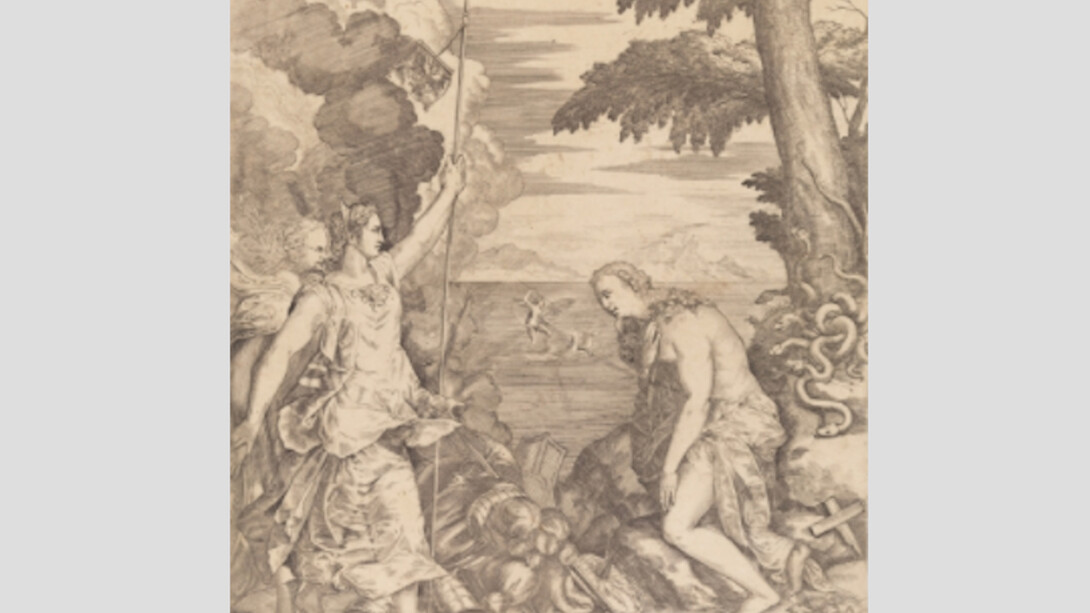 La Religión socorrida por el Imperio, Hacia 1566. Aguafuerte, Buril sobre papel verjurado, 405 x 312 mm. Courtesy of Museo del Prado