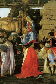 L'Adorazione dei Magi di Botticelli, particolare
