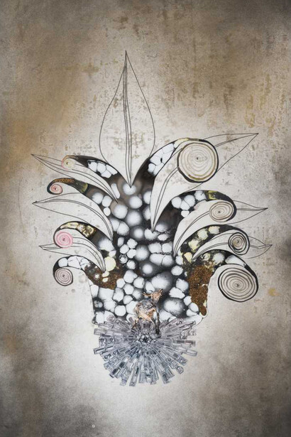 Wangechi Mutu, Crown, 2006. Courtesy of Norton Museum of Art
				