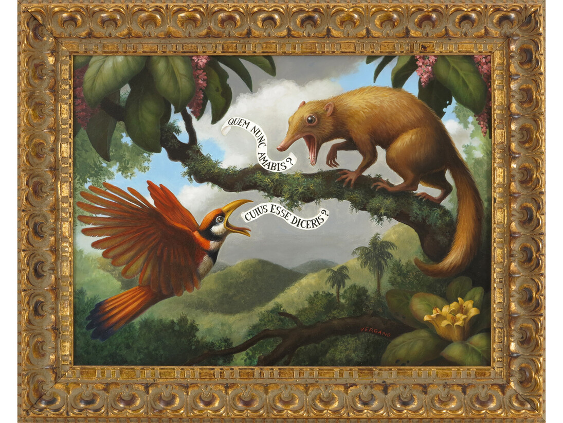 Laws of Attraction XXXIII, 2013, Oil on wood, 23.75 x 29.75 inches; 60.33 x 75.57 cm, Signed LR, Custom framed 