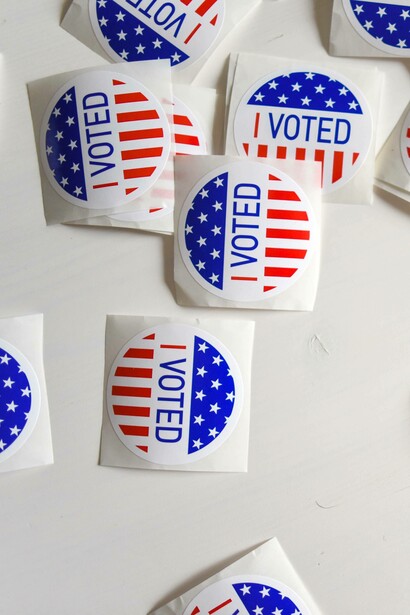 Stickers that say 'I voted'