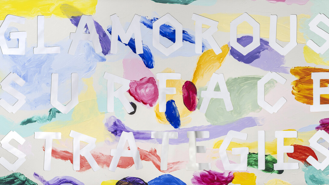 Michael Lindeman, Regression painting (Glamorous surface strategies) (detail), 2025. Courtesy of Sullivan+Strumpf 