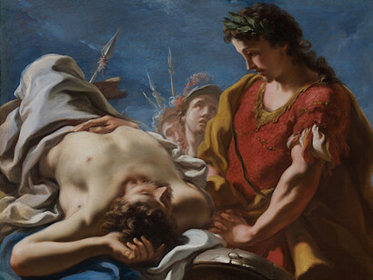 Giovanni Antonio Pellegrini (1675–1741), Alexander an der Leiche des Darius, 1708, Öl auf Leinwand, 86 x 105,5 cm, Stiftung Museum Kunstpalast Düsseldorf