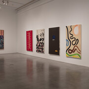 Juan Uslé, Ese barco en la montaña, vista de exhibición. Cortesía del Museo Reina Sofía