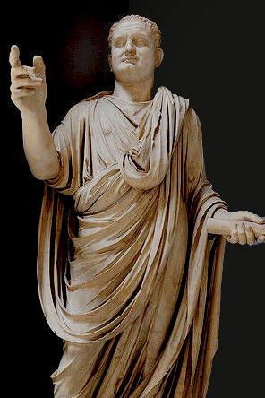 A portrait of Emperor Titus, who ruled from 79 to 81 CE, in the Vatican Museums. Before becoming emperor, Titus led the Roman forces that destroyed Jerusalem in 70 CE; during his reign, he oversaw the completion and inauguration of the Colosseum