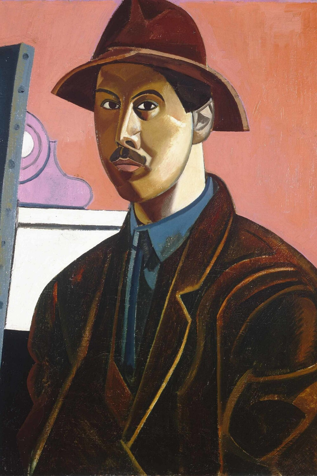 Portrait of the Artist as the Painter Raphael  1921, Wyndham Lewis 1882-1957 © Manchester City Galleries
