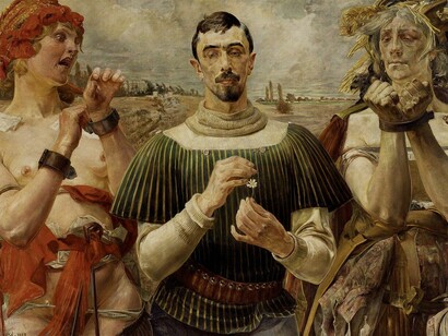 'Hamlet polski. Portret Aleksandra Wielopolskiego'  von Jacek Malczewski (1854-1929), 