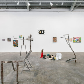 Adriano Costa, 1 metro de cabelo, exhibition view. Courtesy of Mendes Wood DM