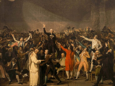 Jacques Louis David's painting, 'The Tennis Court Oath'