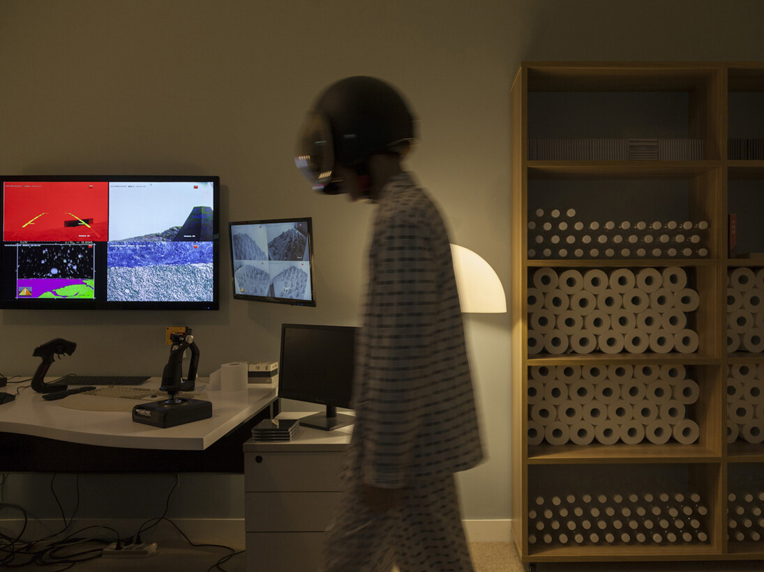 Nadim Abbas, The Last Vehicle, 2016. 
Mixed media installation with durational performance. Dimensions variable.