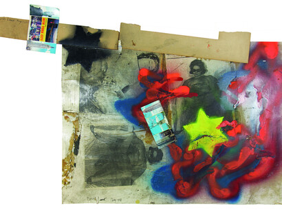 Boris Lurie, untitled, 1981, mixed technique, 61 × 90,2 cm, courtesy of Boris Lurie Art Foundation