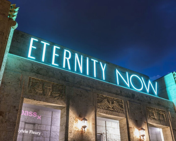 Sylvie Fleury. Eternity Now. Courtesy of The Bass 