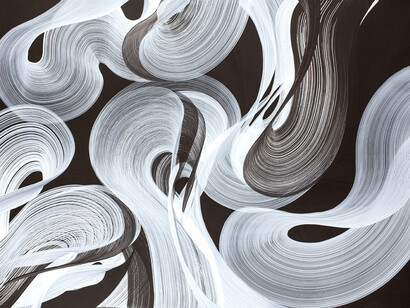 Shahla Dadsetan, "Sans titre", pigment and acrylic medium on canvas, 89 x 146 cm, 2018 © Nabil Boutros