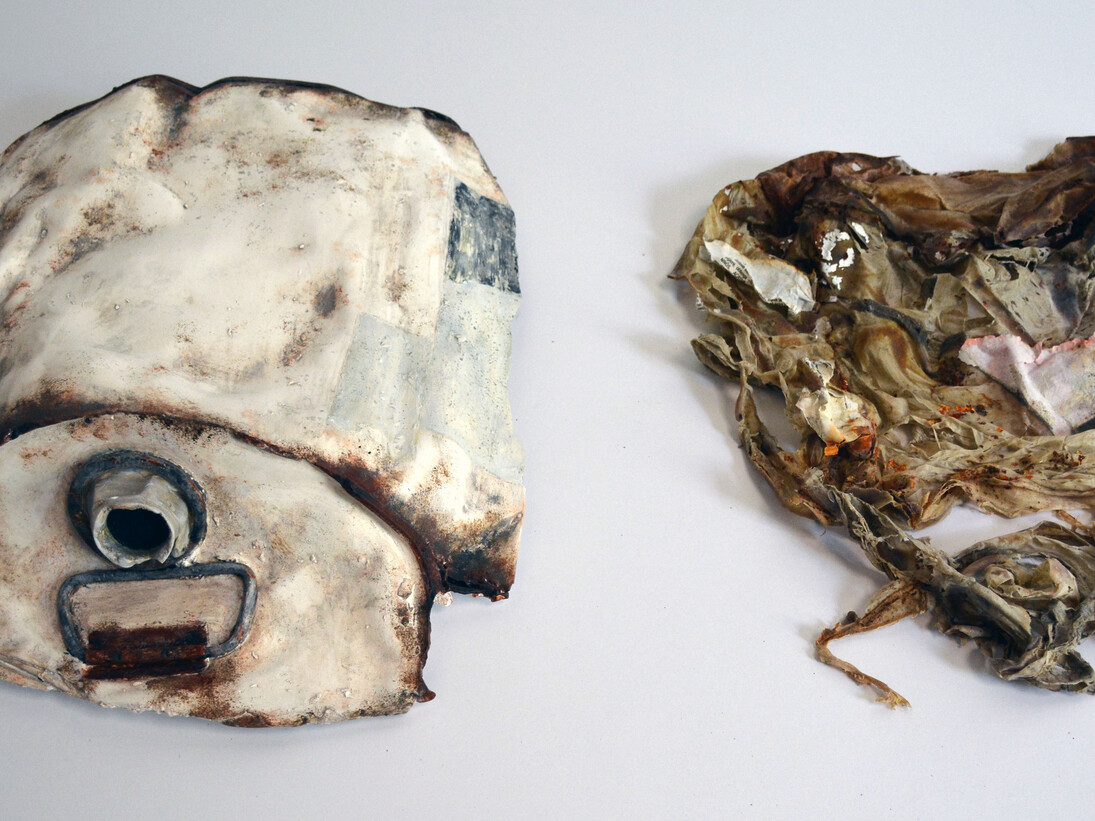 oil can, latex and plaster, 2015