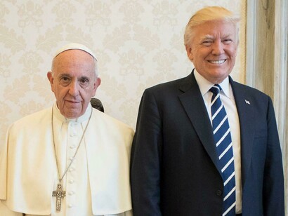 El papa y Trump simbolizan las dos alternativas para combatir la violencia: el mensaje del amor y de la guerra