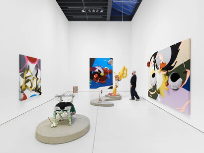 Yuli Yamagata, Ghosts don't wear watches, exhibition view. Courtesy of Anton Kern Gallery