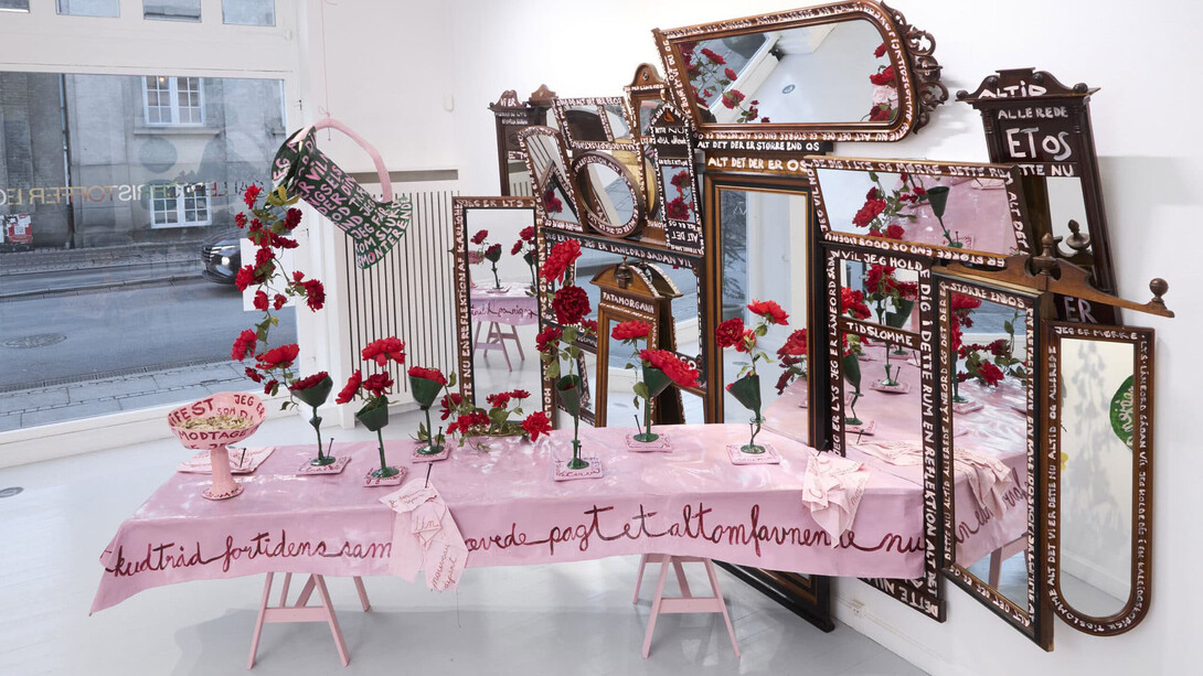 Rie Elise Larsen, The last meal. A new beginning, exhibition view. Courtesy of Galleri Christoffer Egelund