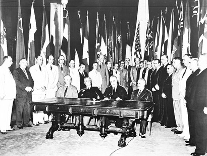 Firma de la Declaración de las Naciones Unidas, 1 de enero de 1942