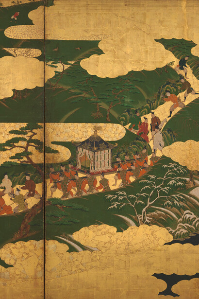 Escena de El cuento de Genji por Tosa Mitsuyoshi