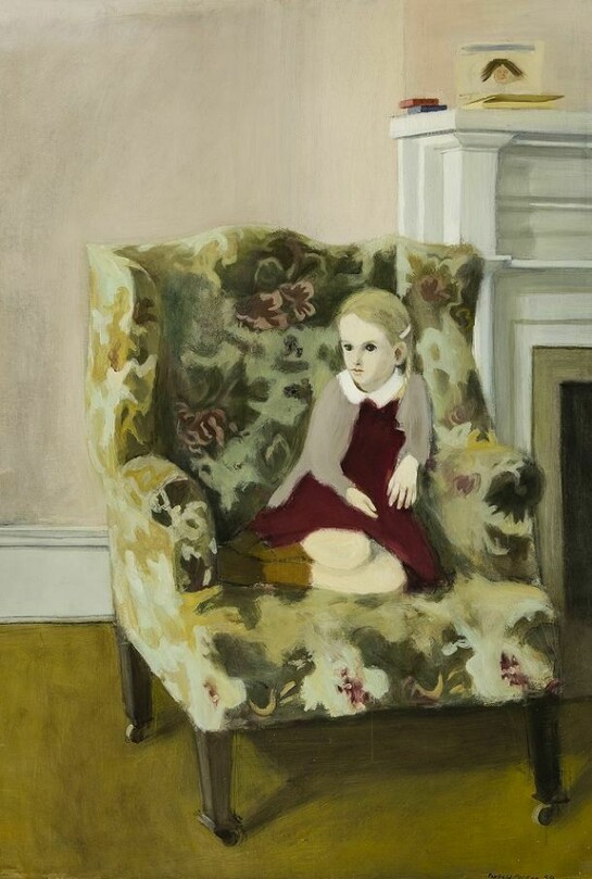 Porter, Fairfield - Katie in an armchair