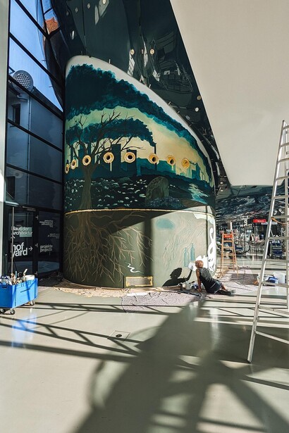 Foyer exhibition, Anja Herzog, exhibition view. Courtesy of Kunsthaus Graz