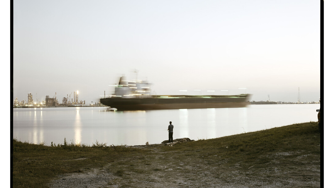Richard Misrach, Night Fishing, Near Bonnet Carré Spillway, Louisiana, 1998 © Richard Misrach, courtesy Fraenkel Gallery, San Francisco