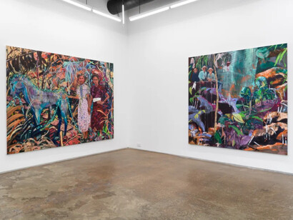 Maia Cruz Palileo, Days Later, Down River, 2023, installation view. Courtesy of the artist and Monique Meloche Gallery